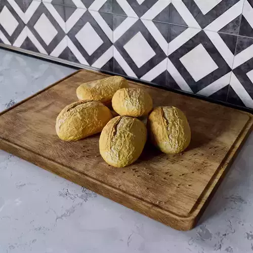 Typical german bread roll - photoscan