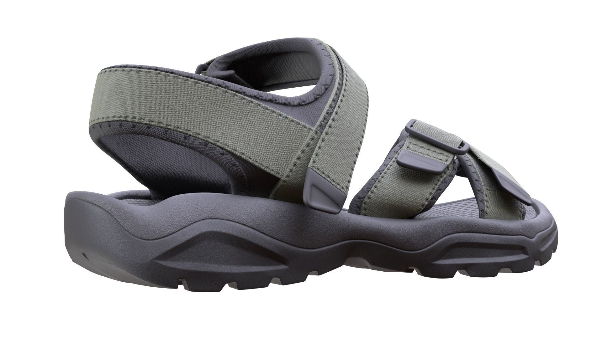 Sandals Low-poly 3D model_7