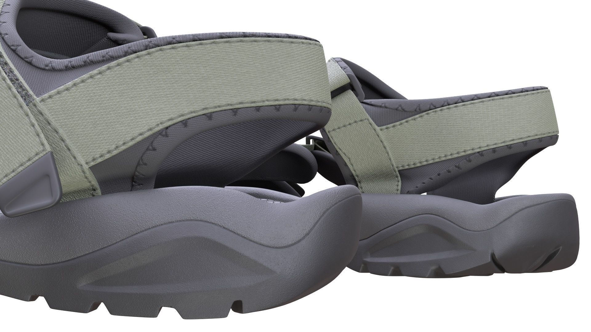 Sandals Low-poly 3D model_13