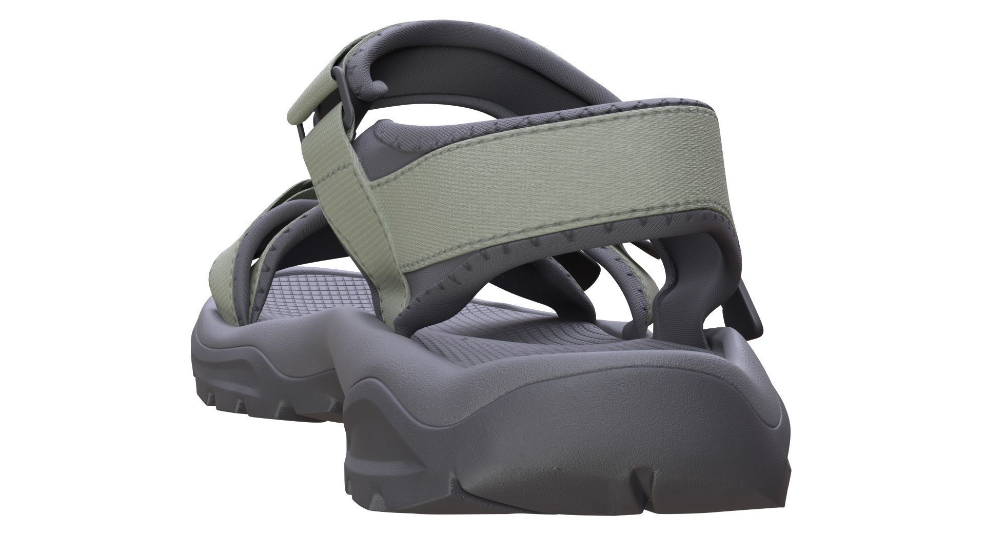 Sandals Low-poly 3D model_8