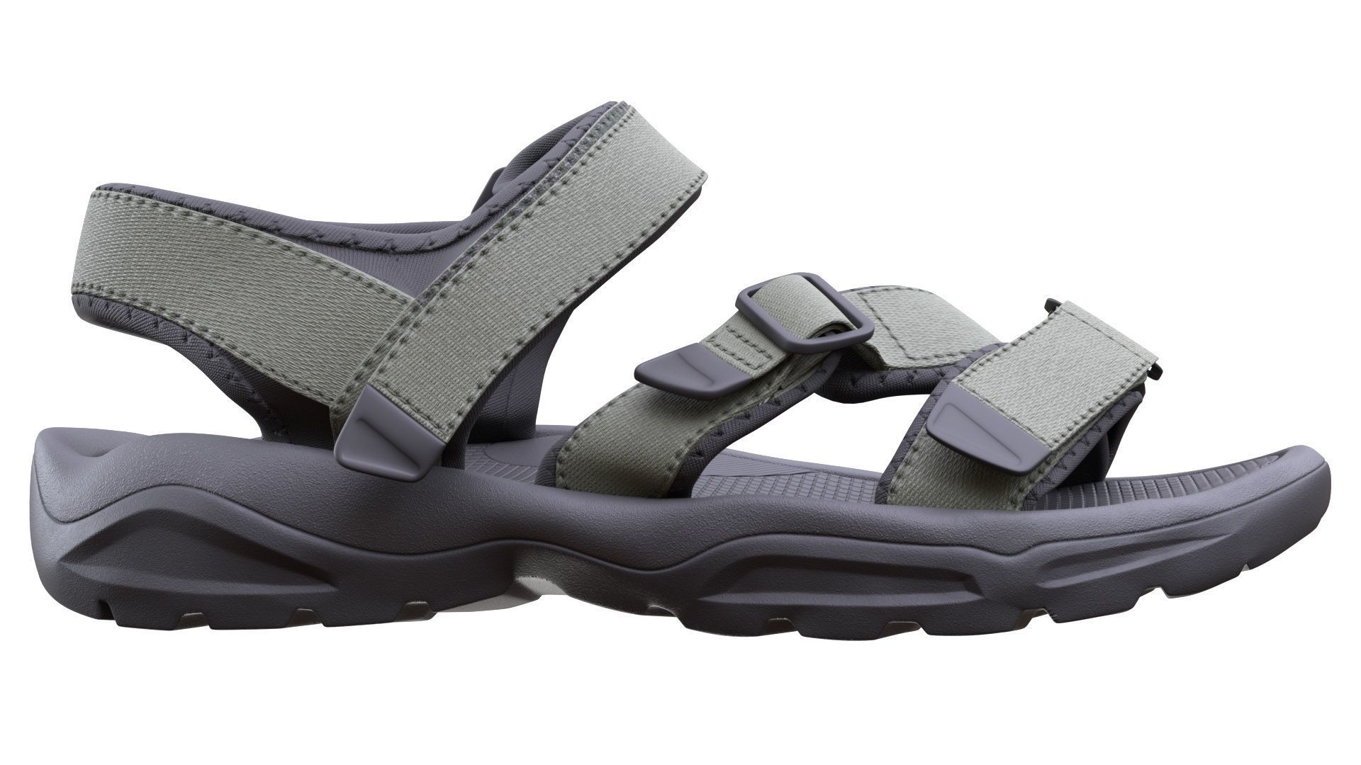 Sandals Low-poly 3D model_6