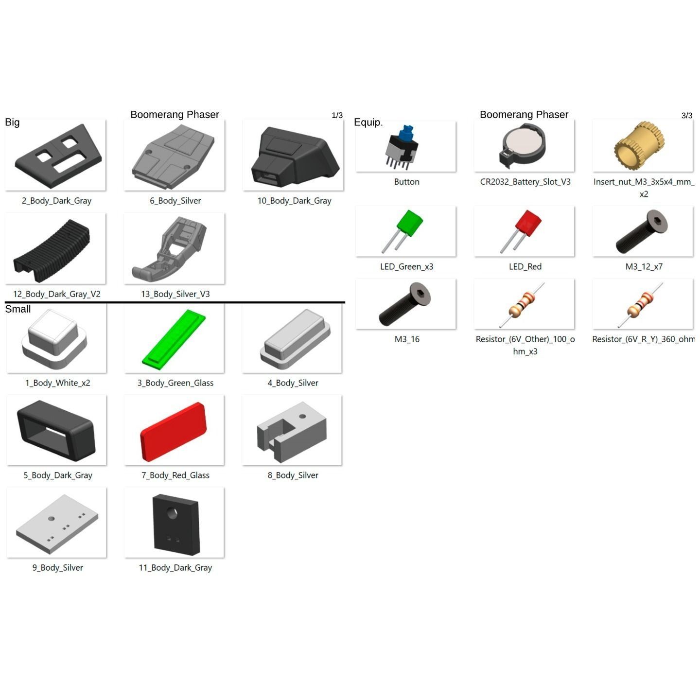 Boomerang Phaser - Star Trek - STL CAD bundle - Commercial Use 3D print model_9
