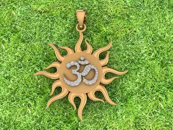 om pendent  one point seven inch 