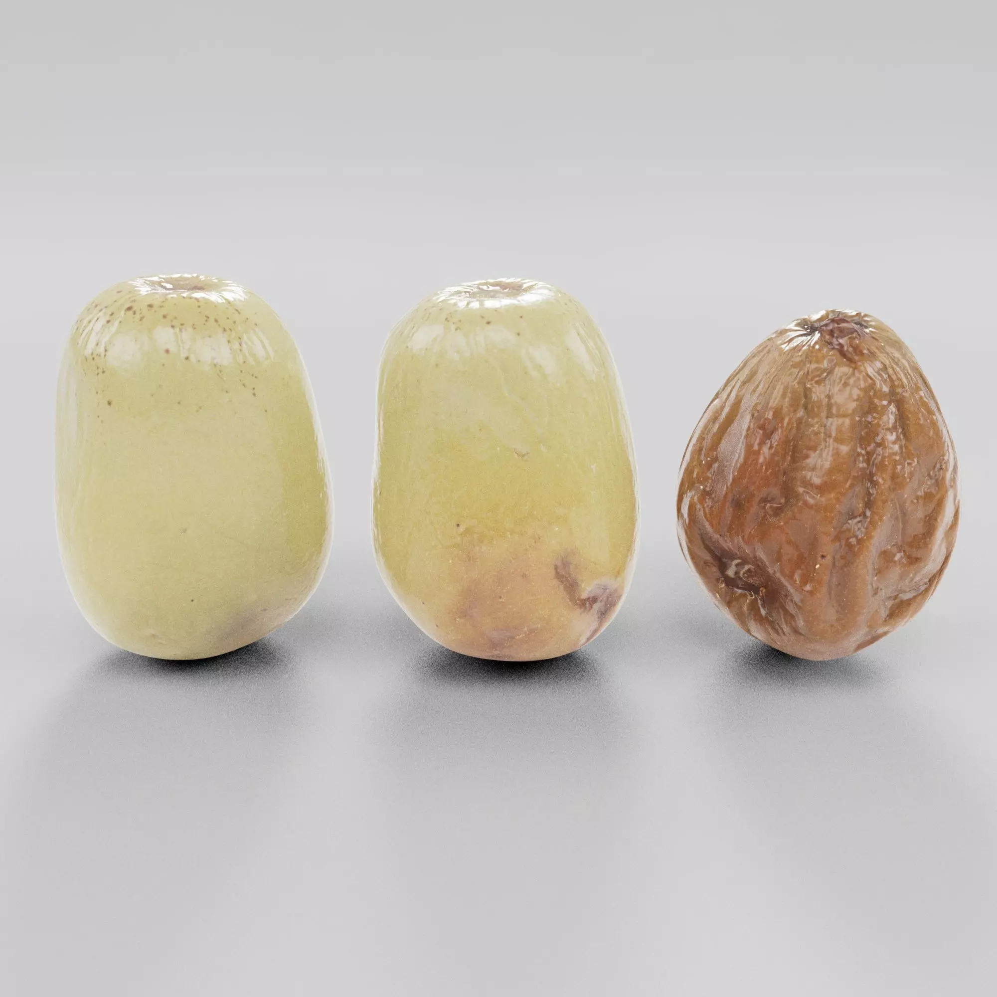 fresh ripe or spoiled Grapes Low-poly 3D model_0