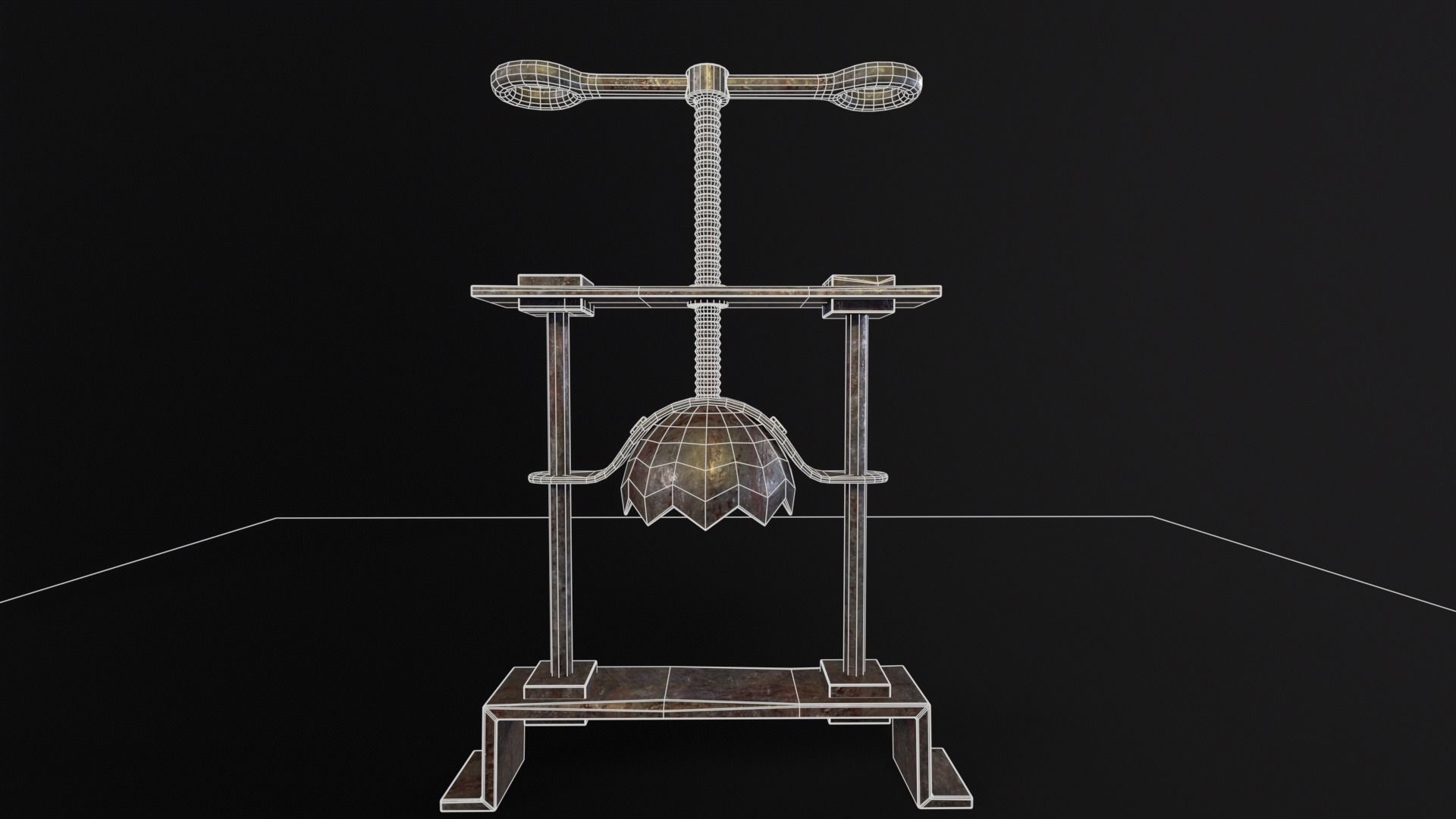 Head Crusher Low-poly 3D model_5