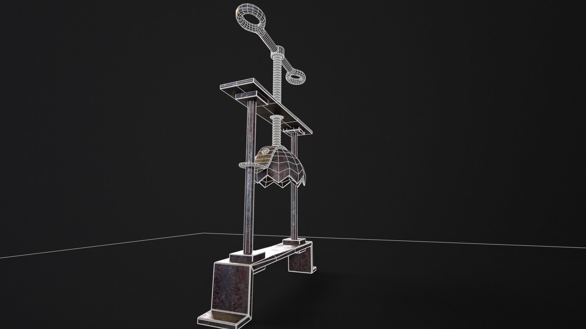 Head Crusher Low-poly 3D model_13