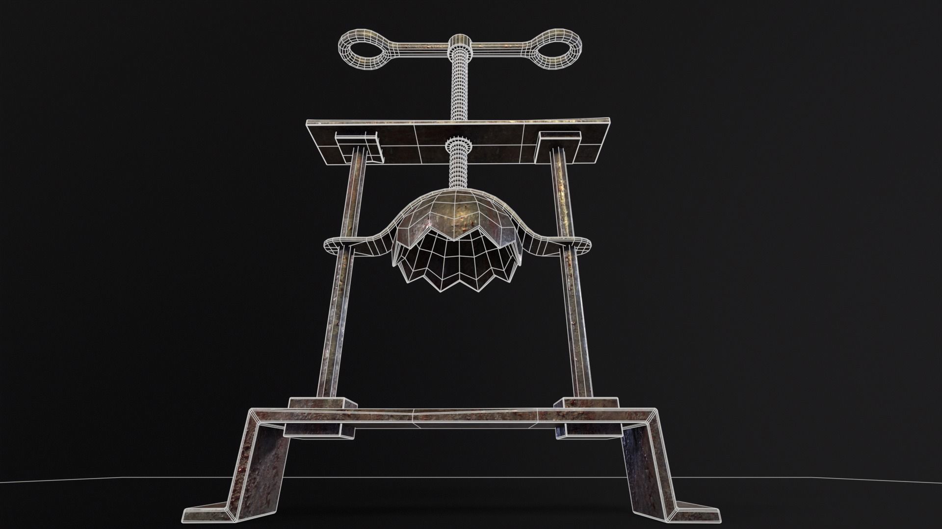 Head Crusher Low-poly 3D model_9