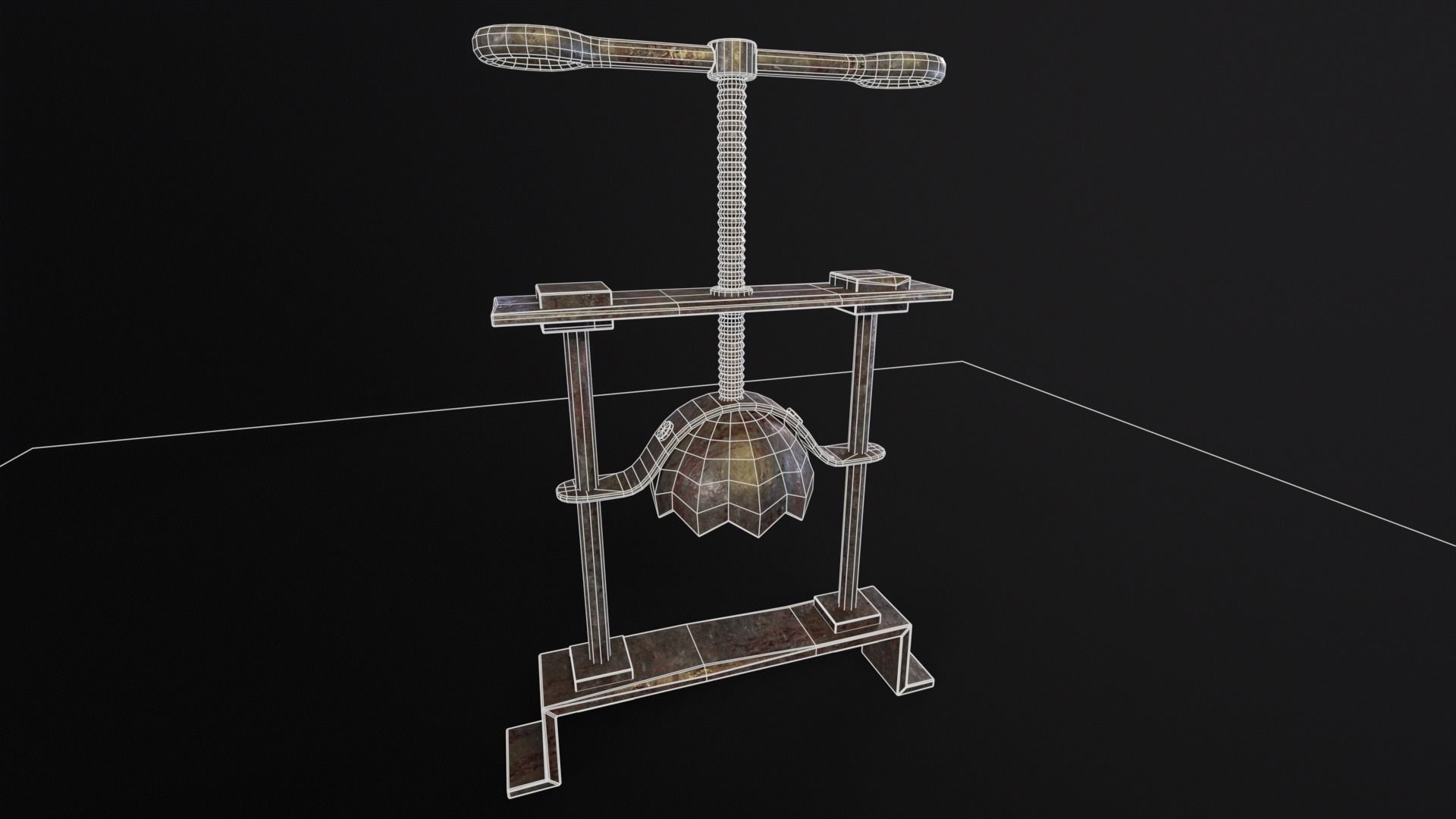 Head Crusher Low-poly 3D model_3