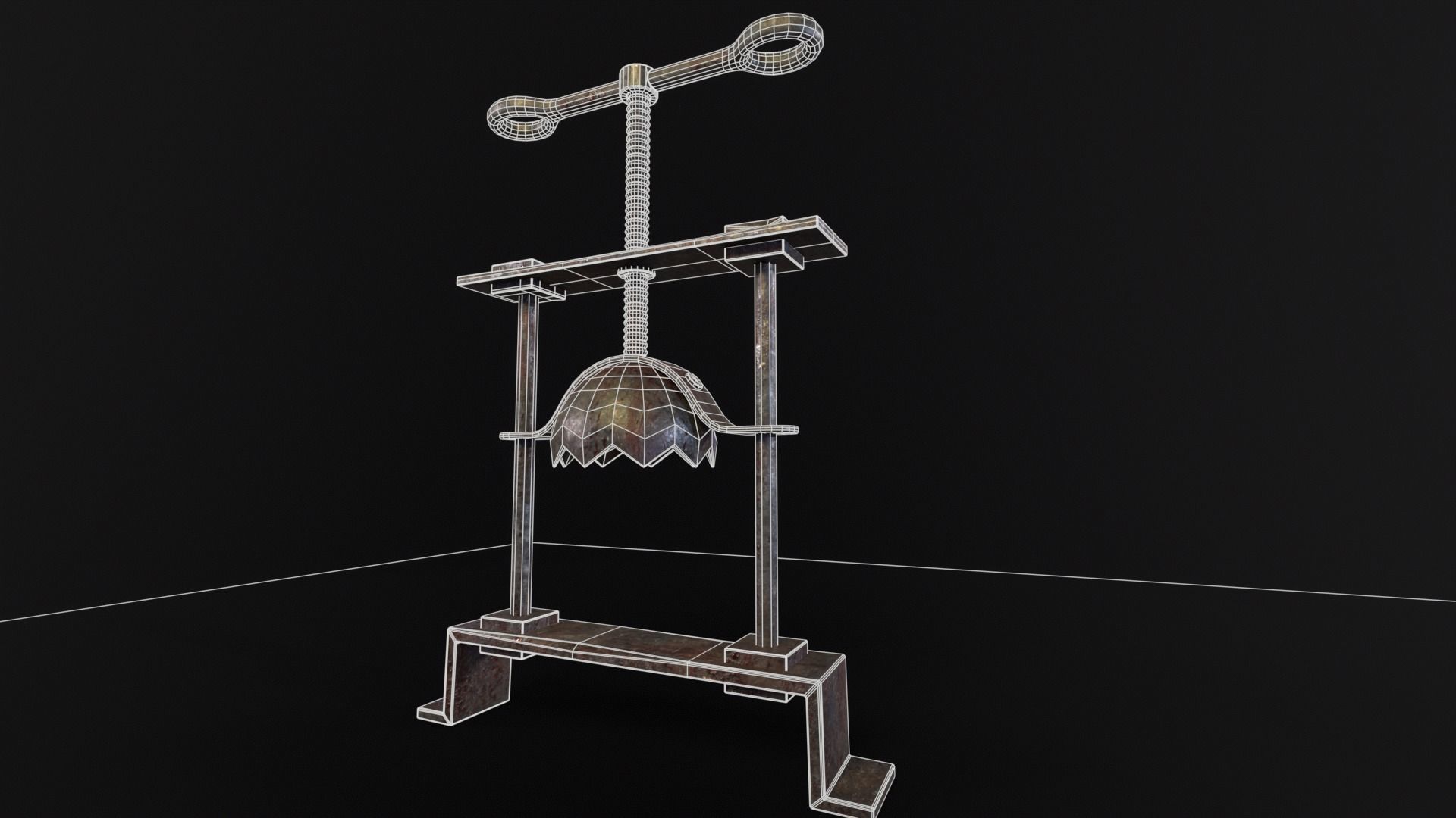 Head Crusher Low-poly 3D model_7