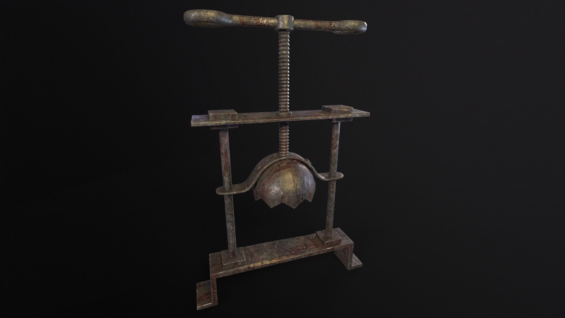 Head Crusher Low-poly 3D model_2