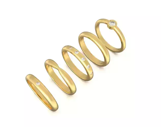 Simple ring set