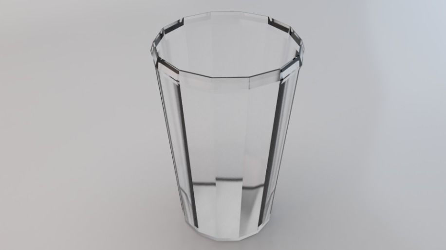 Glass 013 Low-poly 3D model_1