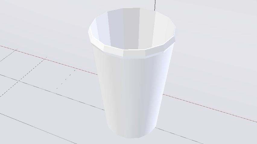 Glass 013 Low-poly 3D model_7