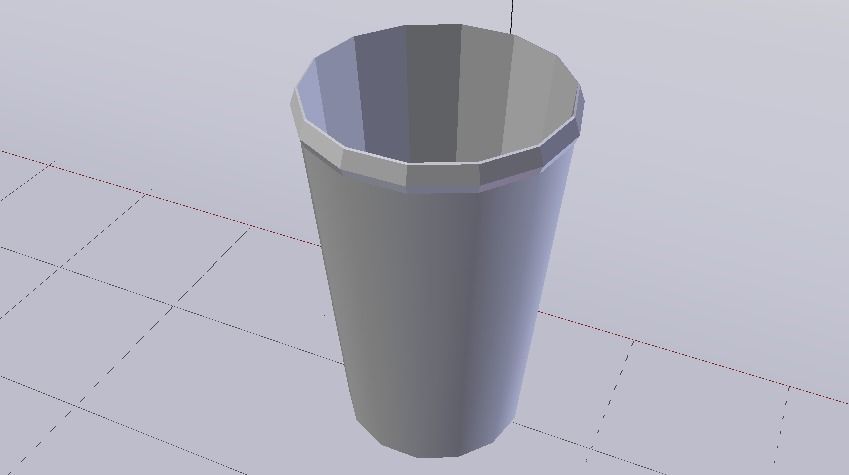 Glass 013 Low-poly 3D model_12