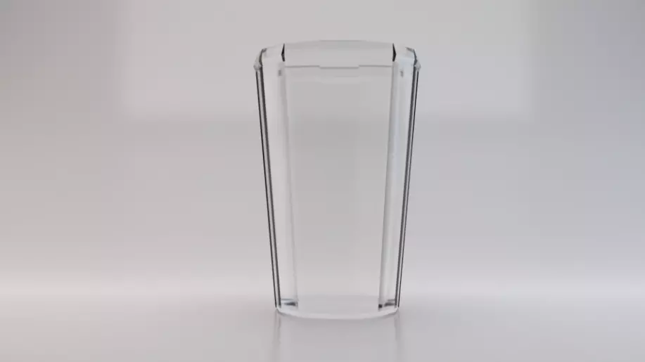 Glass 013 Low-poly 3D model_0
