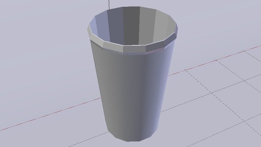 Glass 013 Low-poly 3D model_11
