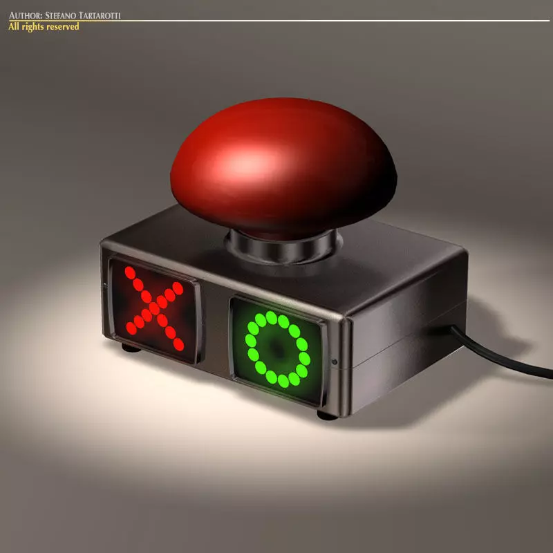 Game Show Buzzer 3D model_0