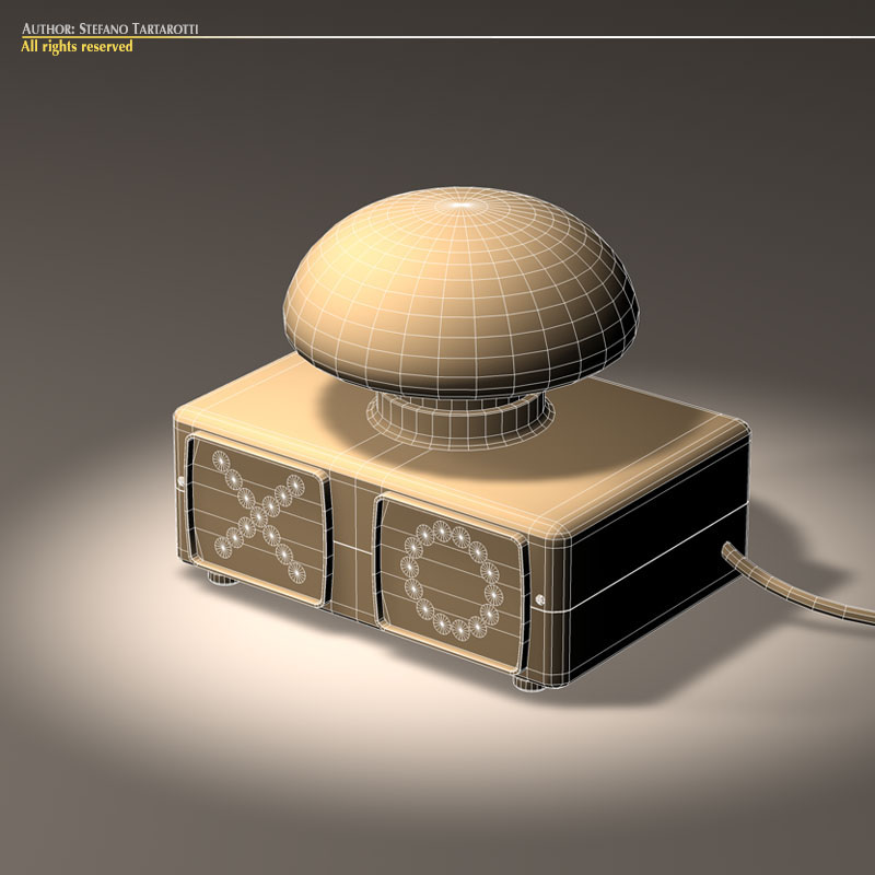 Game Show Buzzer 3D model_4