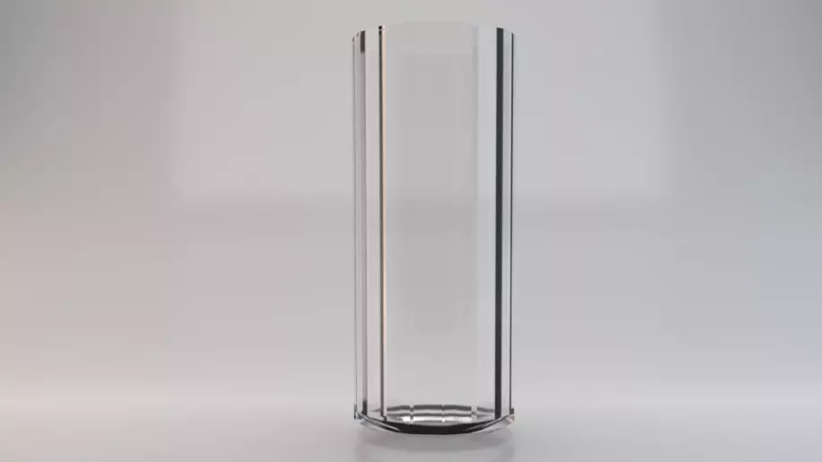 Glass 014 Low-poly 3D model_0