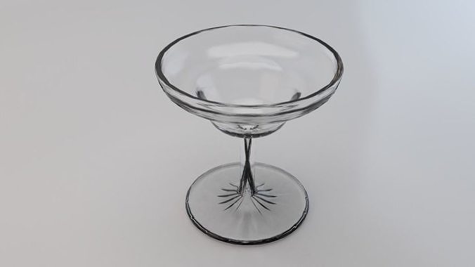 Glass 015 Low-poly 3D model 2