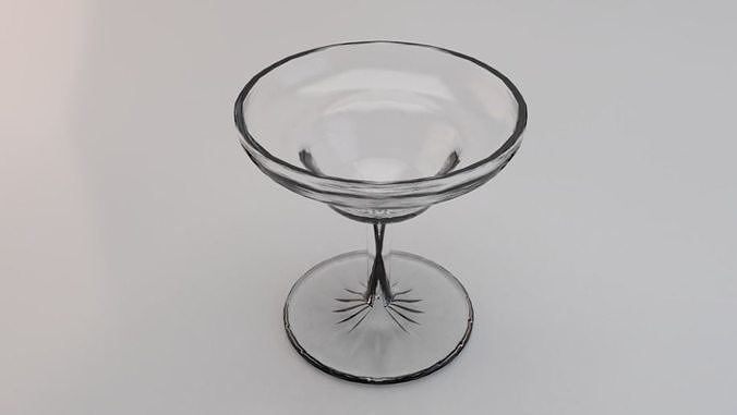 Glass 015 Low-poly 3D model 3