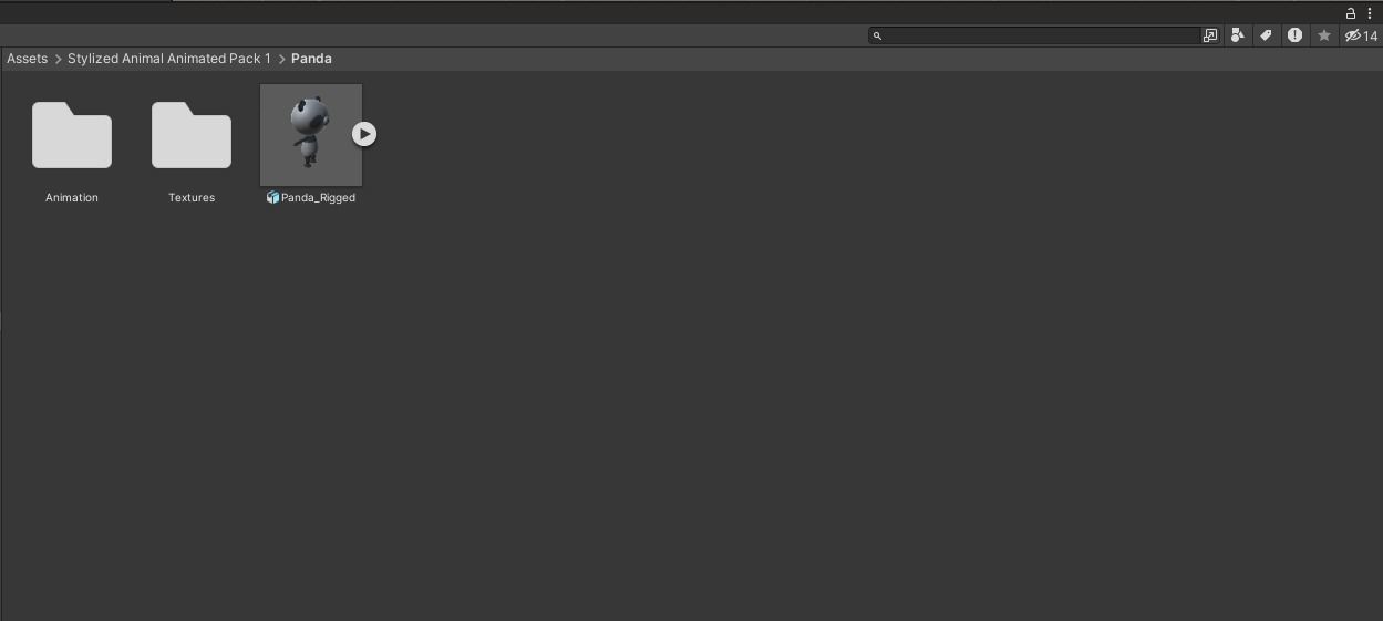 Stylized Panda Animated v001 Low-poly 3D model_8