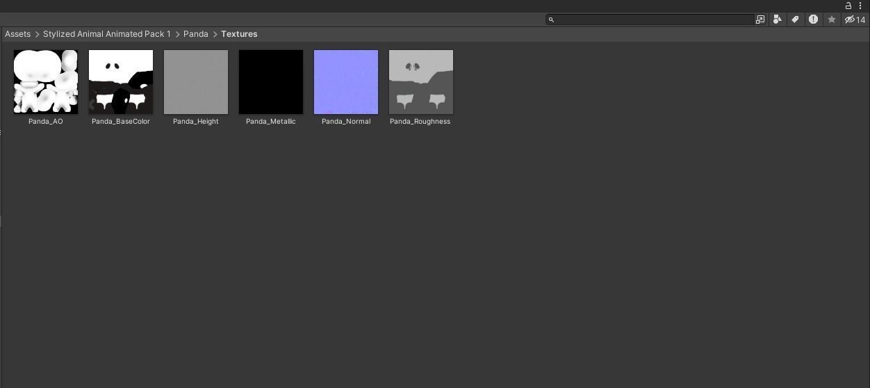 Stylized Panda Animated v001 Low-poly 3D model_10