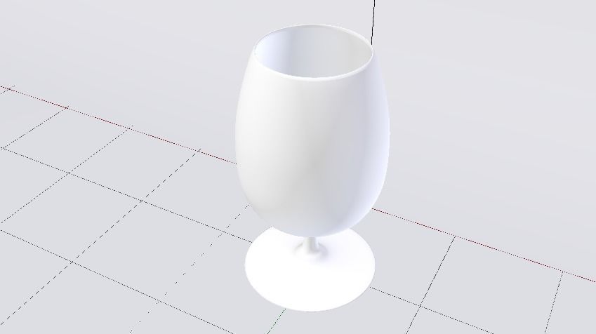 Glass 016 Low-poly 3D model_7
