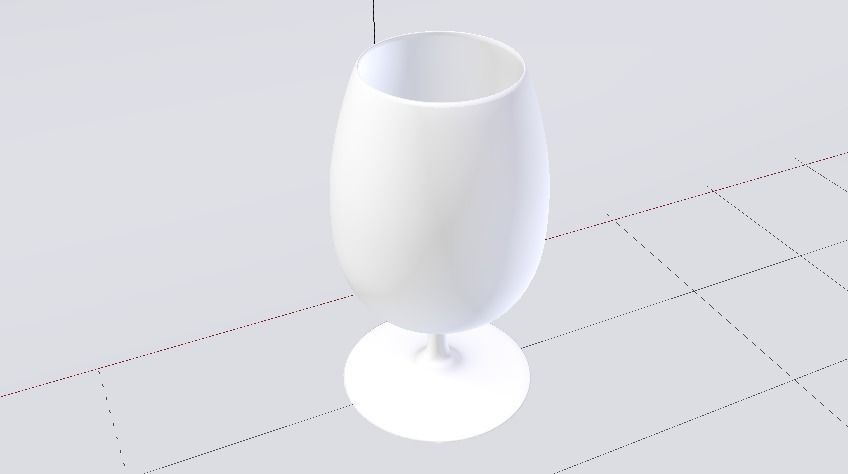 Glass 016 Low-poly 3D model_6