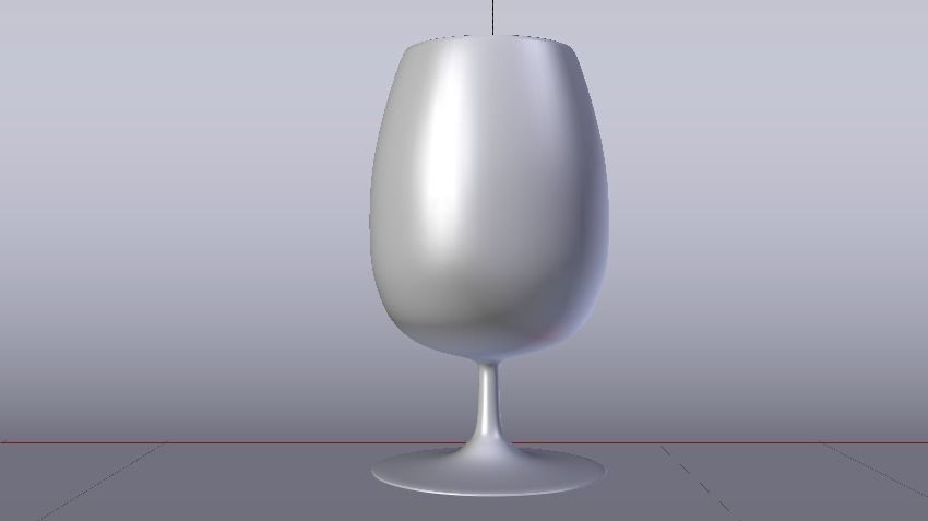 Glass 016 Low-poly 3D model_10