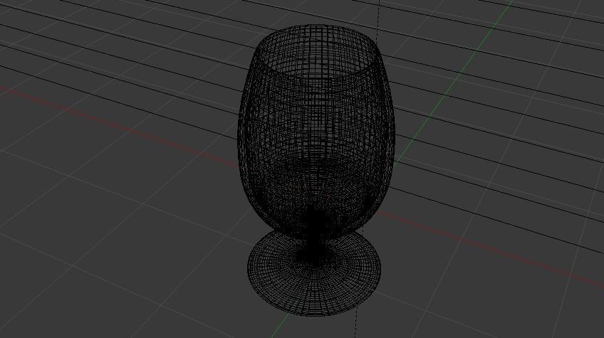Glass 016 Low-poly 3D model_17