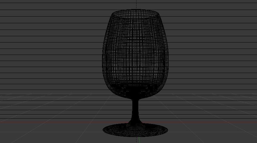 Glass 016 Low-poly 3D model_15