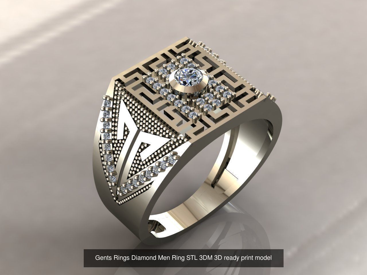 35 Files - STL 3DM Model Gent Ring Gents Ring 3D print model 3D 3D Model Collection_34