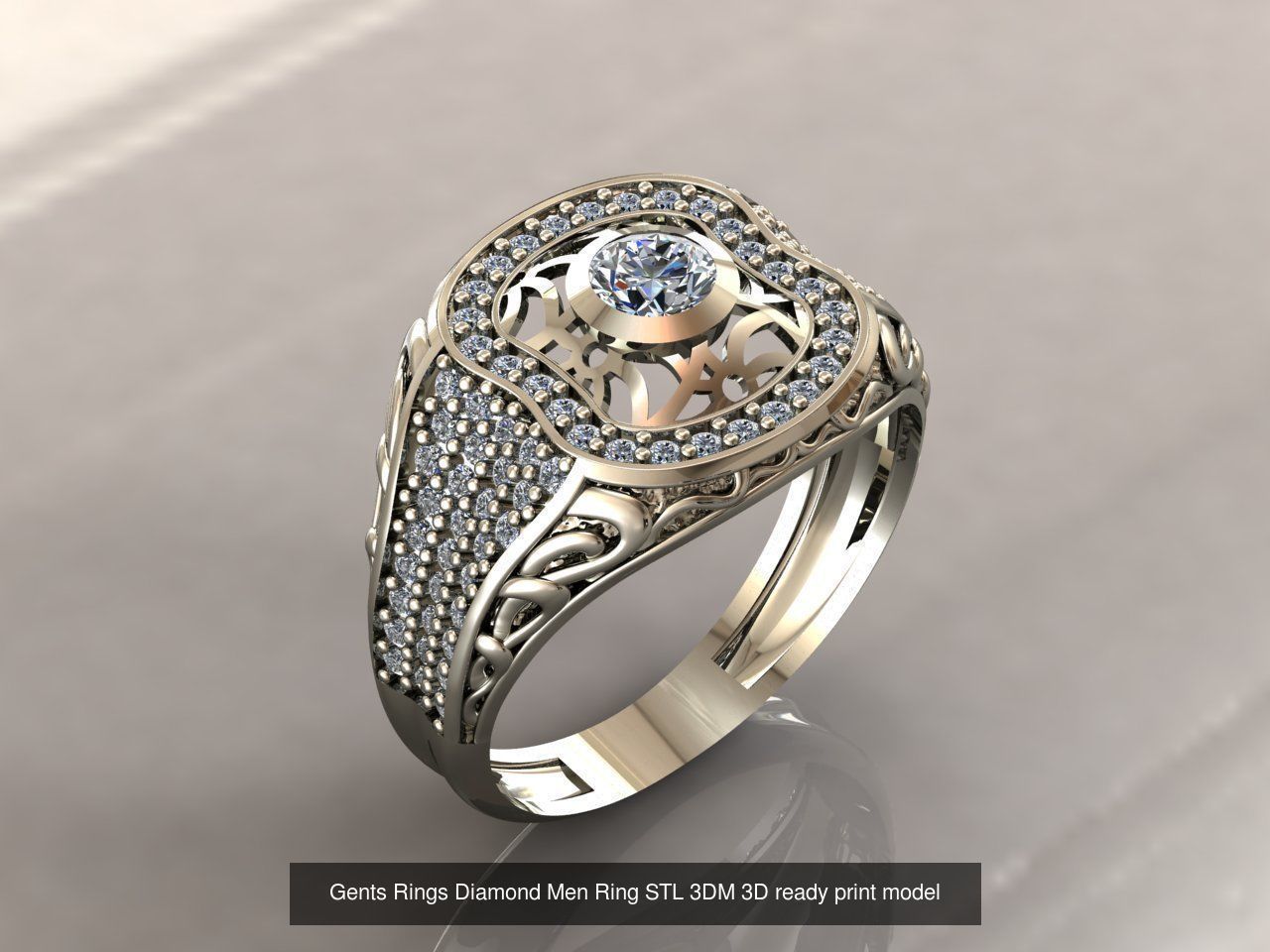 35 Files - STL 3DM Model Gent Ring Gents Ring 3D print model 3D 3D Model Collection_27