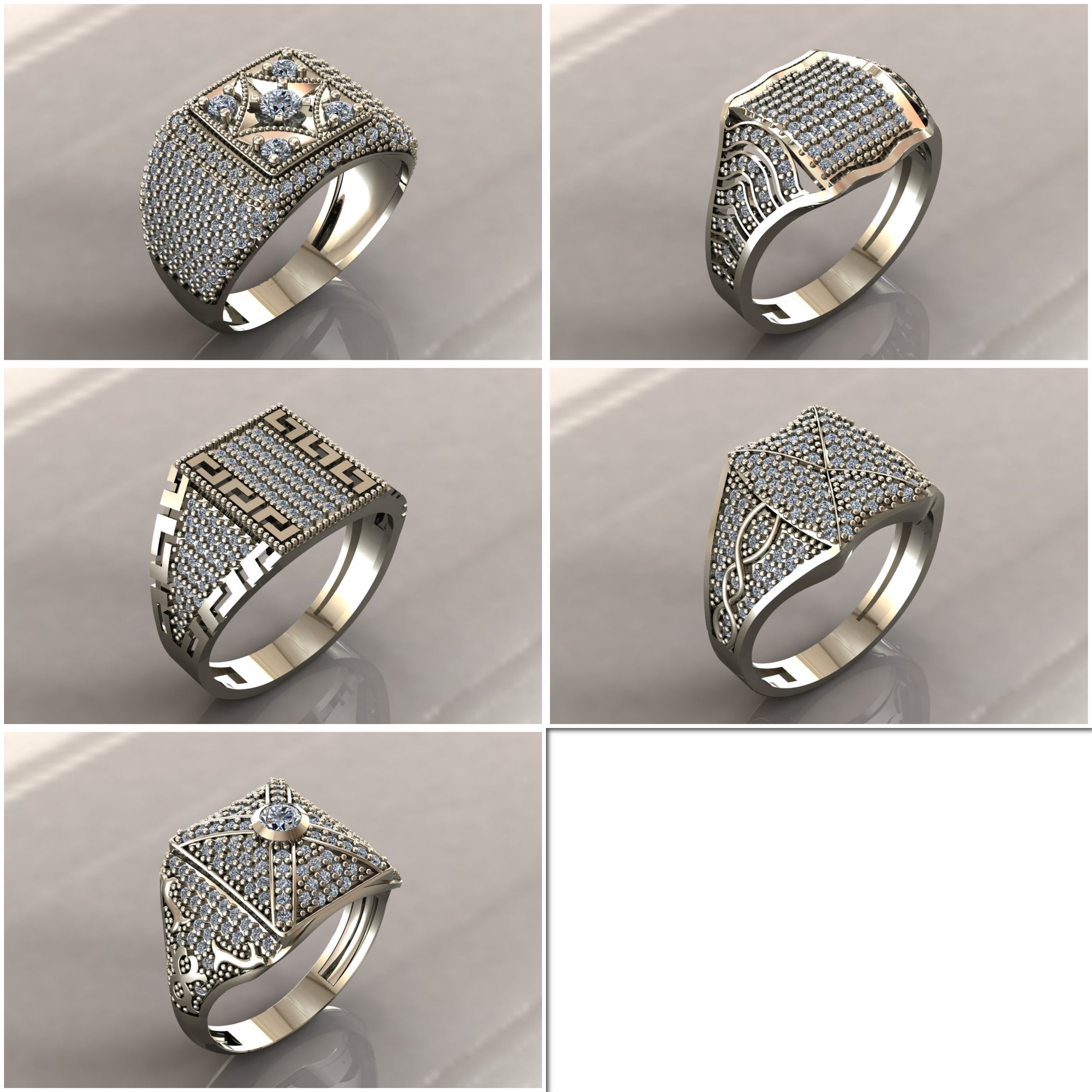 35 Files - STL 3DM Model Gent Ring Gents Ring 3D print model 3D 3D Model Collection_5