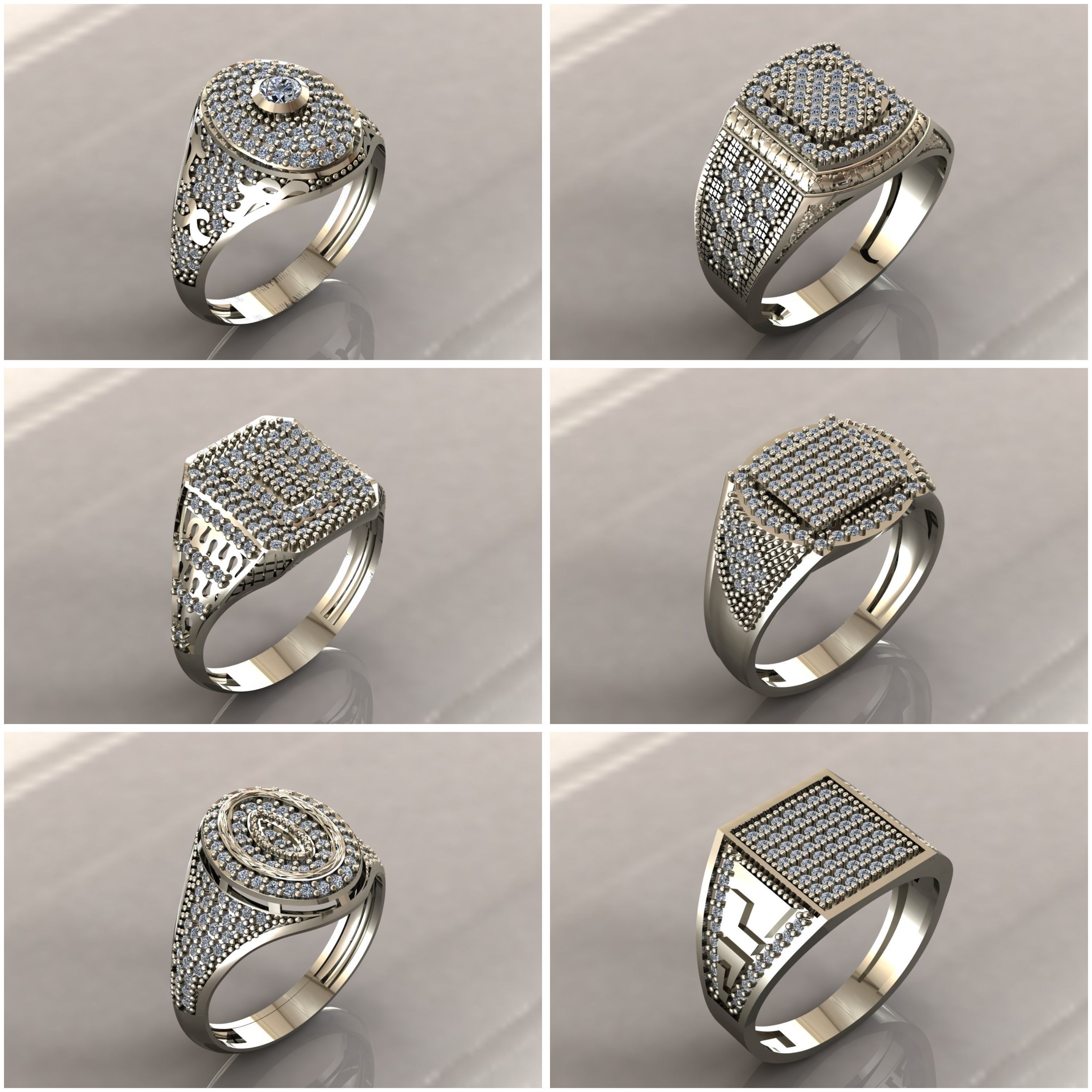 35 Files - STL 3DM Model Gent Ring Gents Ring 3D print model 3D 3D Model Collection_1