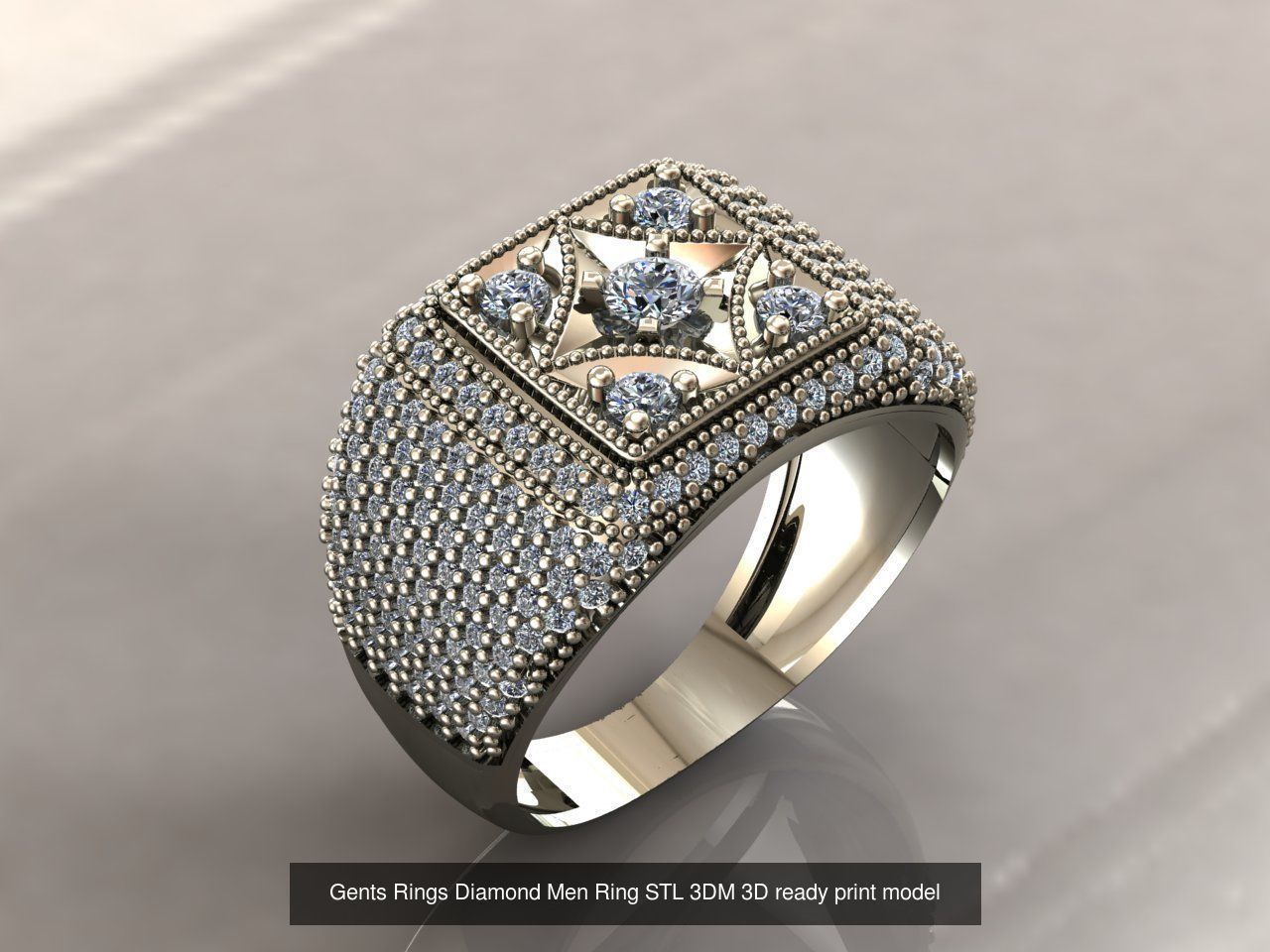 35 Files - STL 3DM Model Gent Ring Gents Ring 3D print model 3D 3D Model Collection_16