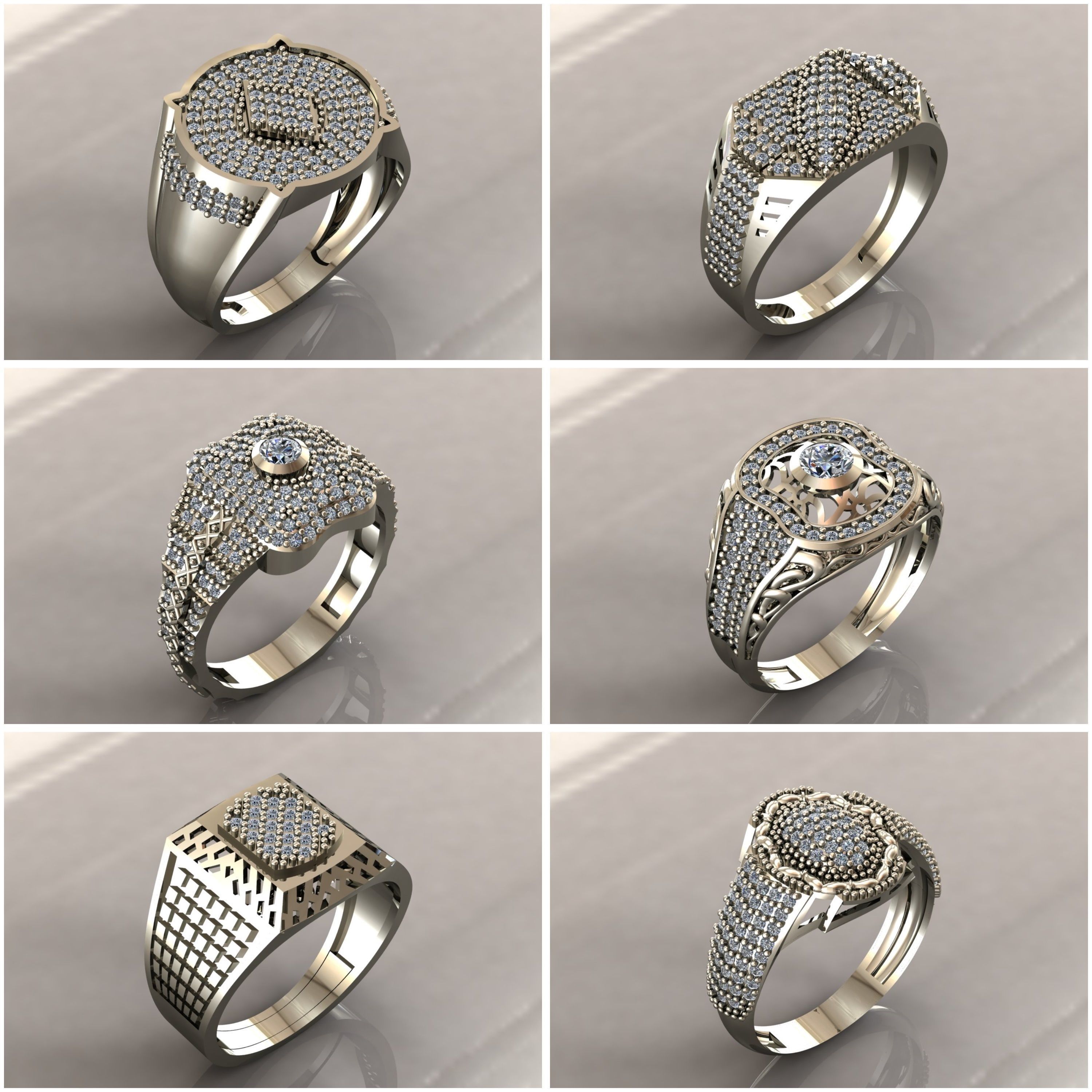 35 Files - STL 3DM Model Gent Ring Gents Ring 3D print model 3D 3D Model Collection_2