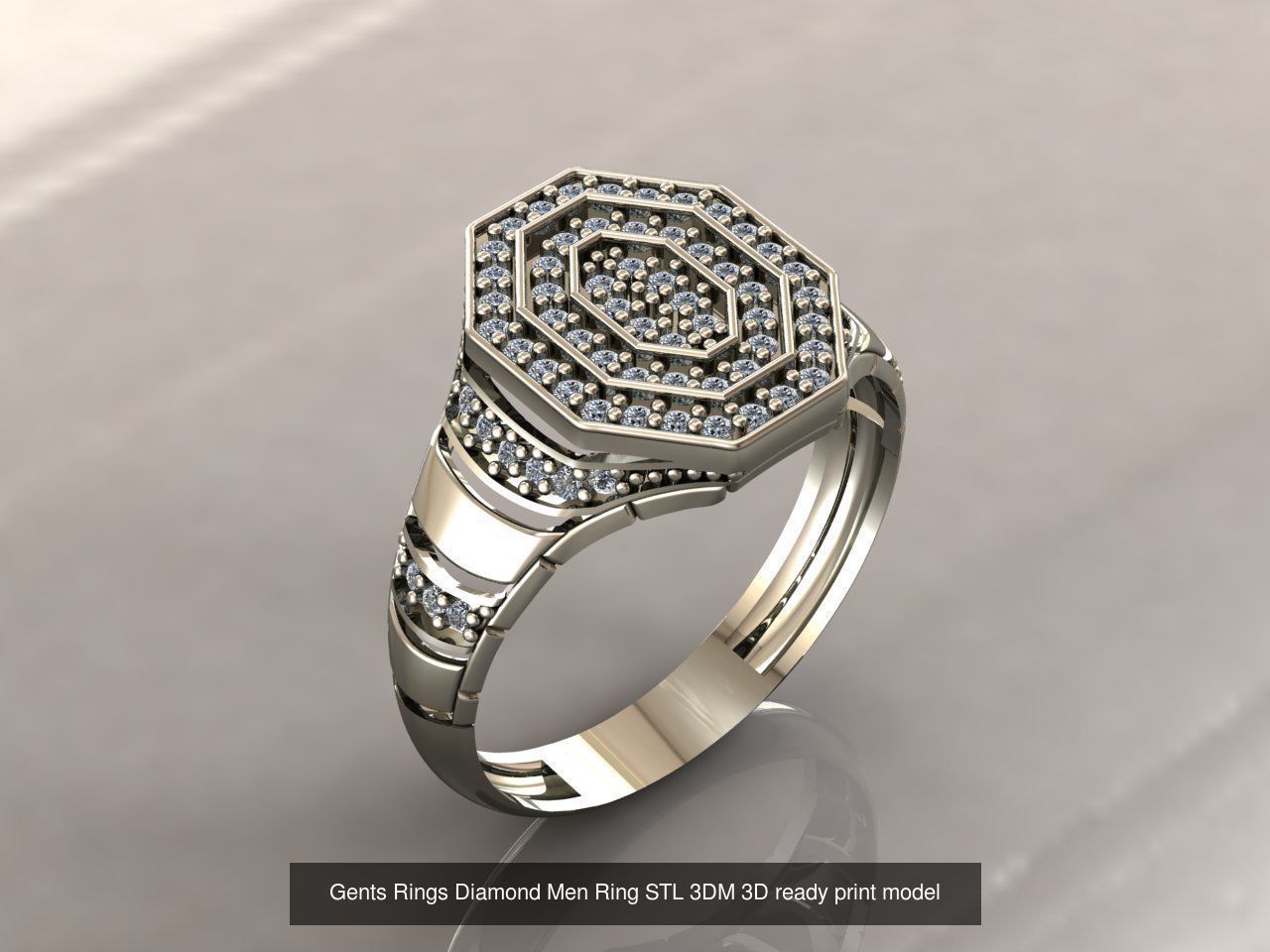 35 Files - STL 3DM Model Gent Ring Gents Ring 3D print model 3D 3D Model Collection_31