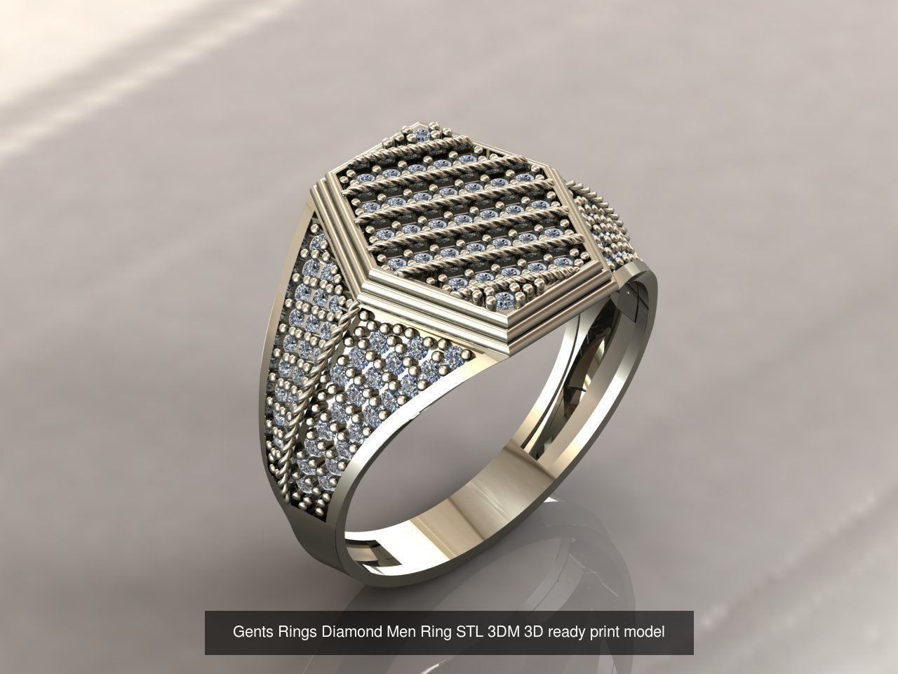 35 Files - STL 3DM Model Gent Ring Gents Ring 3D print model 3D 3D Model Collection_20