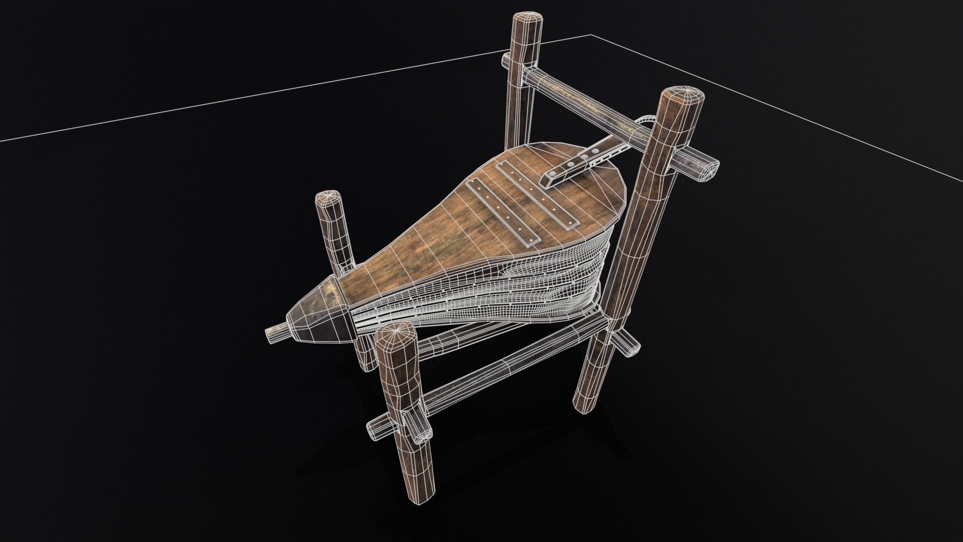 Medieval Bellow Low-poly 3D model_13