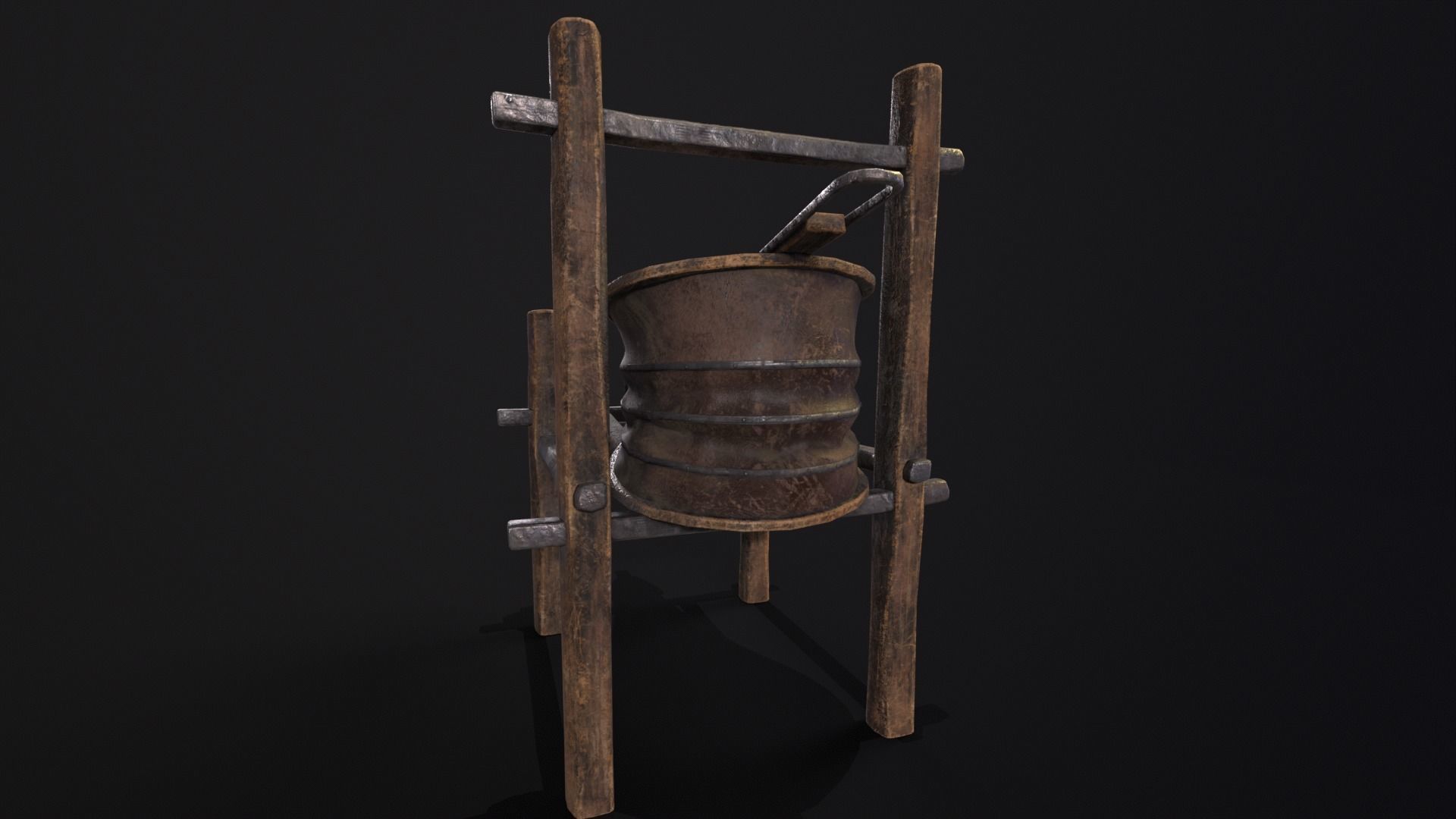 Medieval Bellow Low-poly 3D model_18