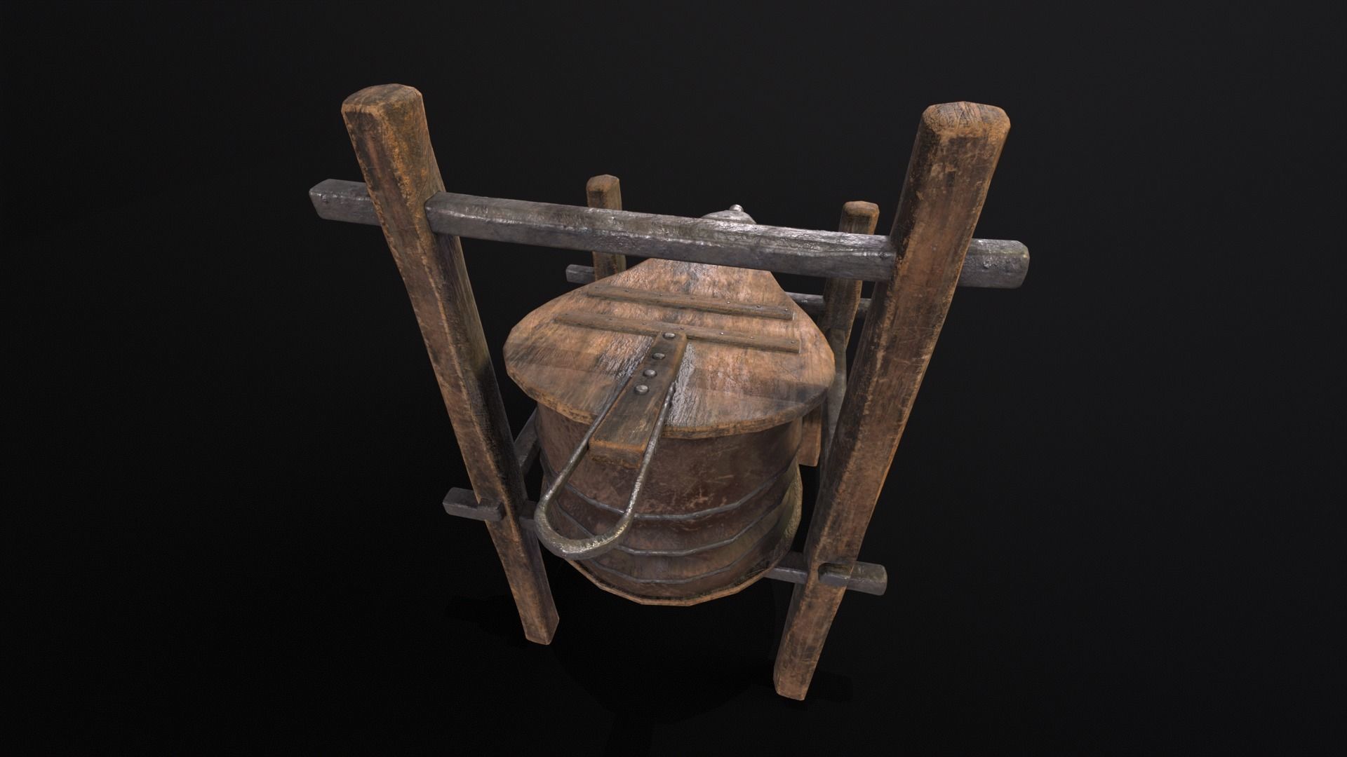 Medieval Bellow Low-poly 3D model_20