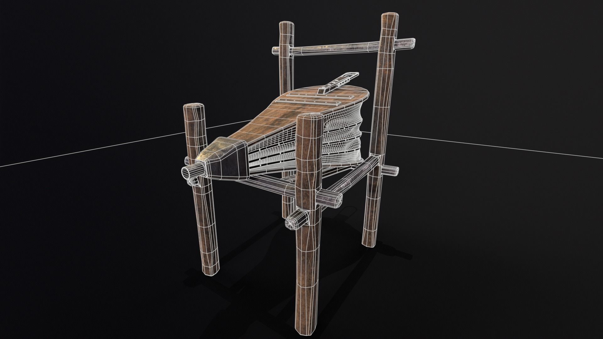Medieval Bellow Low-poly 3D model_11