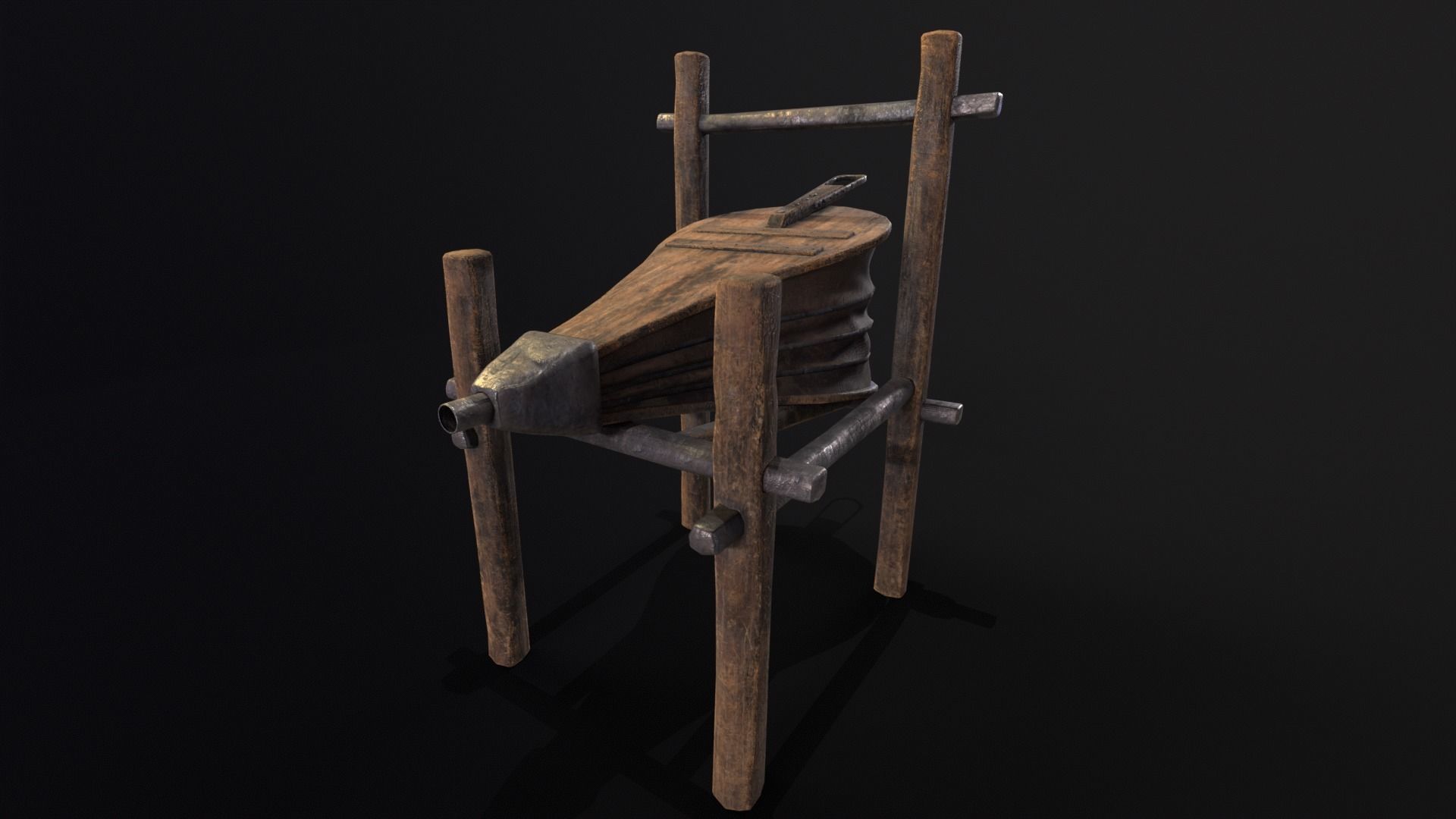 Medieval Bellow Low-poly 3D model_10
