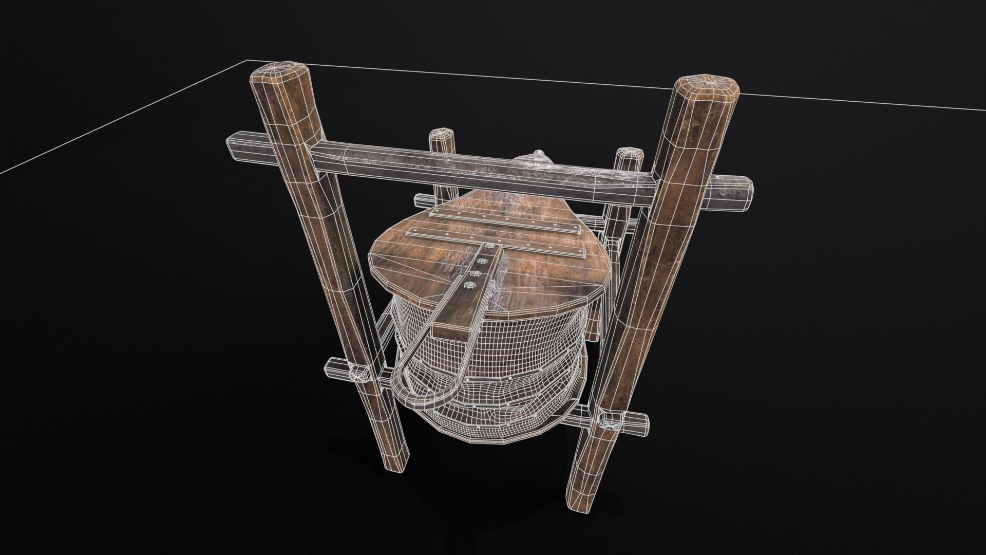 Medieval Bellow Low-poly 3D model_21