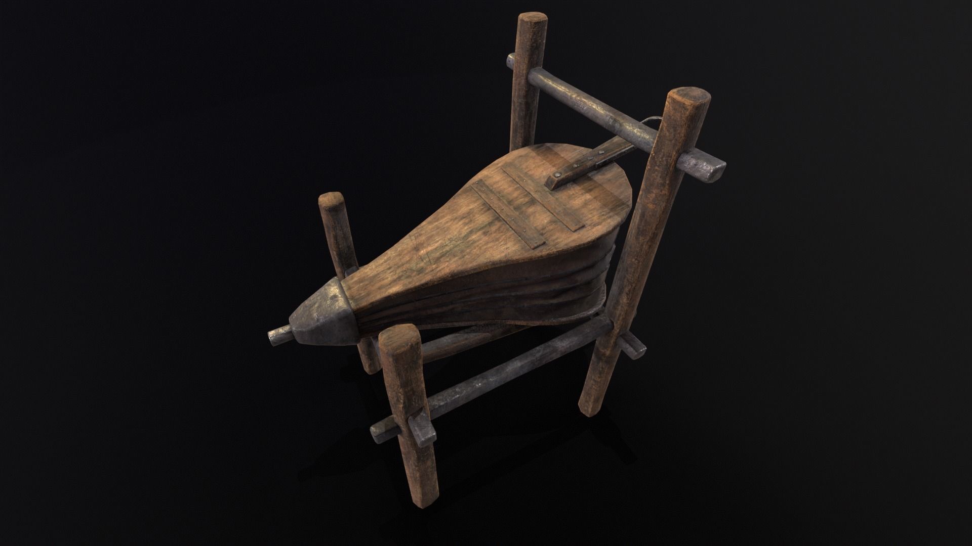 Medieval Bellow Low-poly 3D model_12