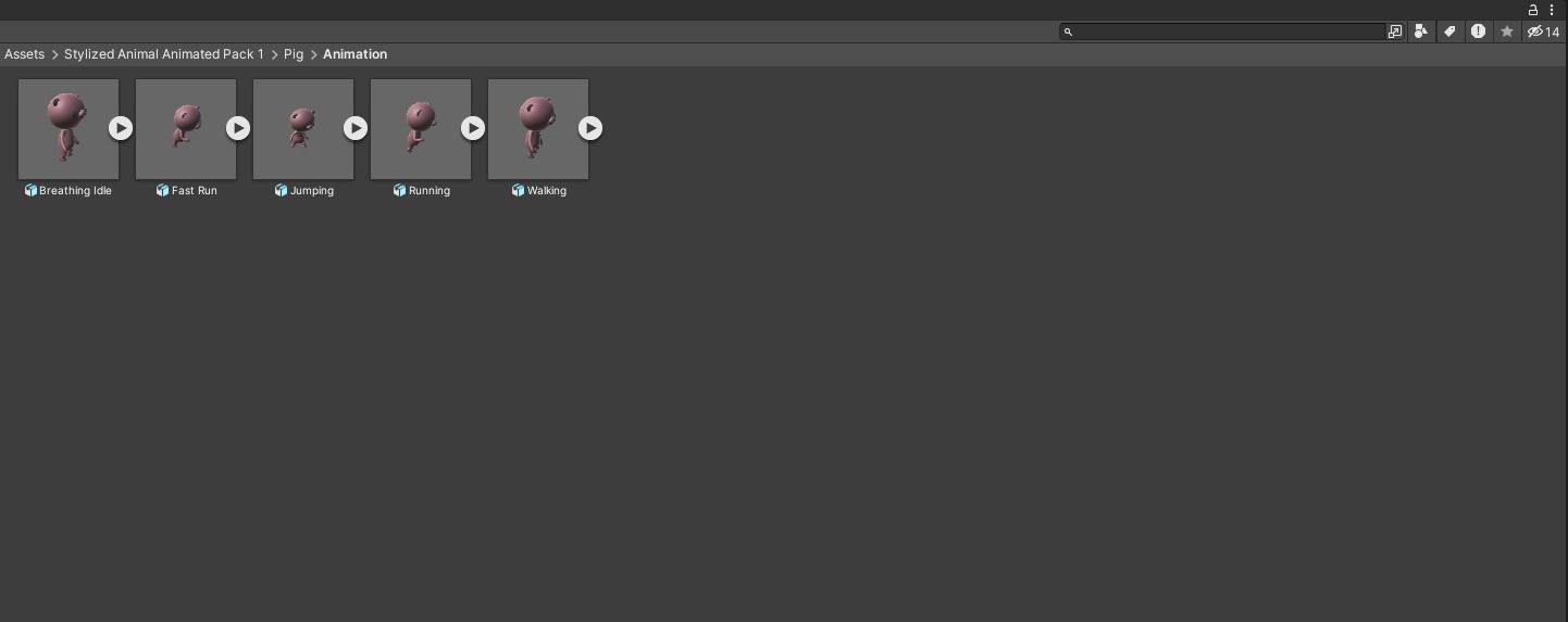 Stylized Pig Animated v001 Low-poly 3D model_10