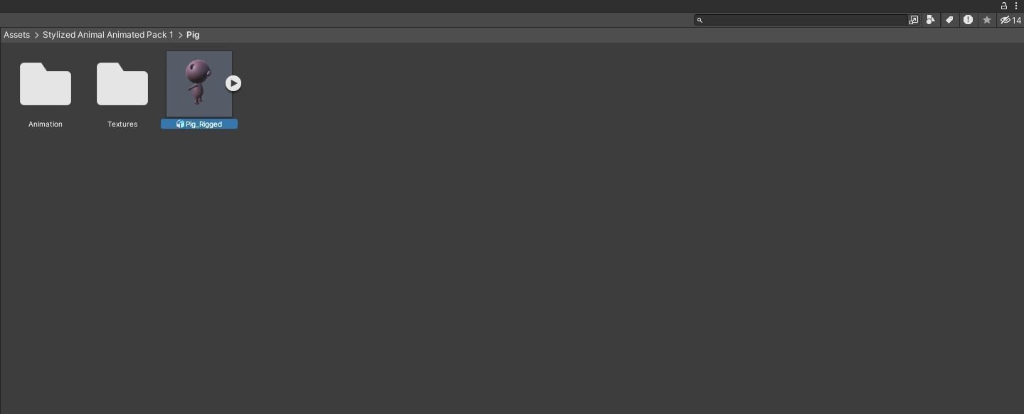 Stylized Pig Animated v001 Low-poly 3D model_9
