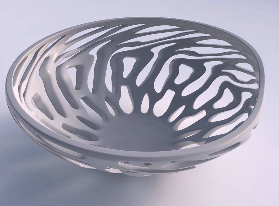 Bowl wide with twisted smooth cuts pimp up top 3D print model_0